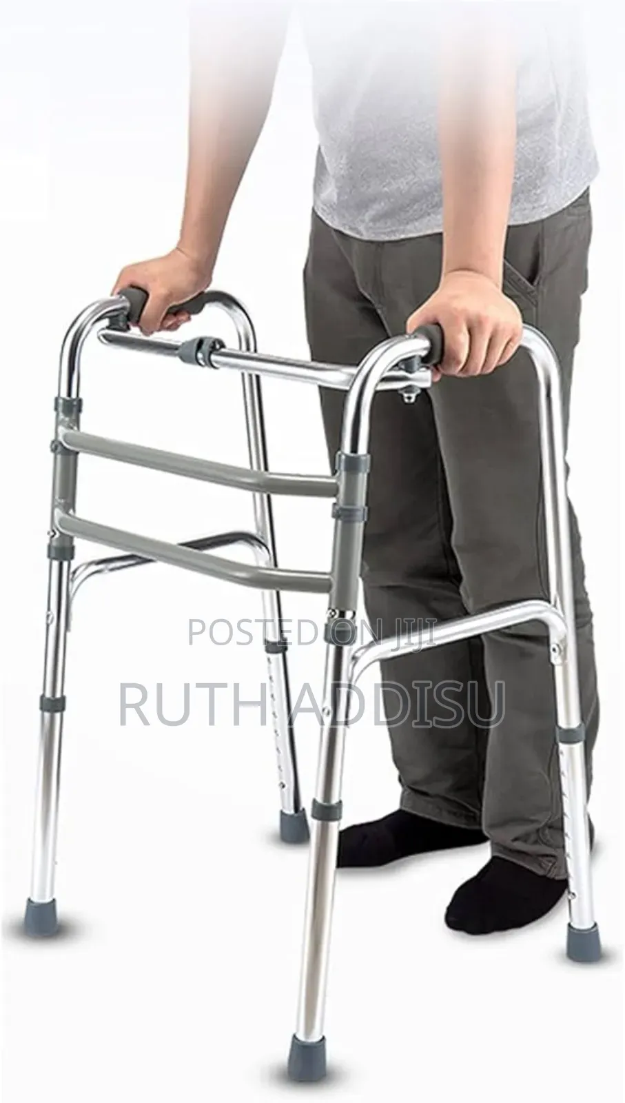 Height Adjustable Folding Walking Frame - Walking