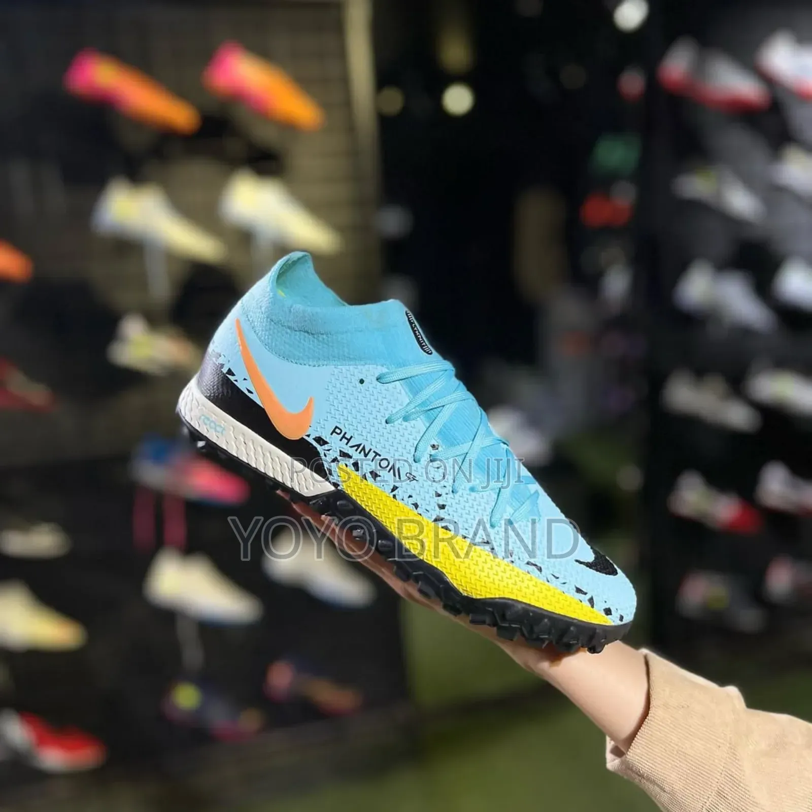 Nike Phantom Gt2 Acadamy Pro Tf Glacier Ice Black Yellow Strike Shoes