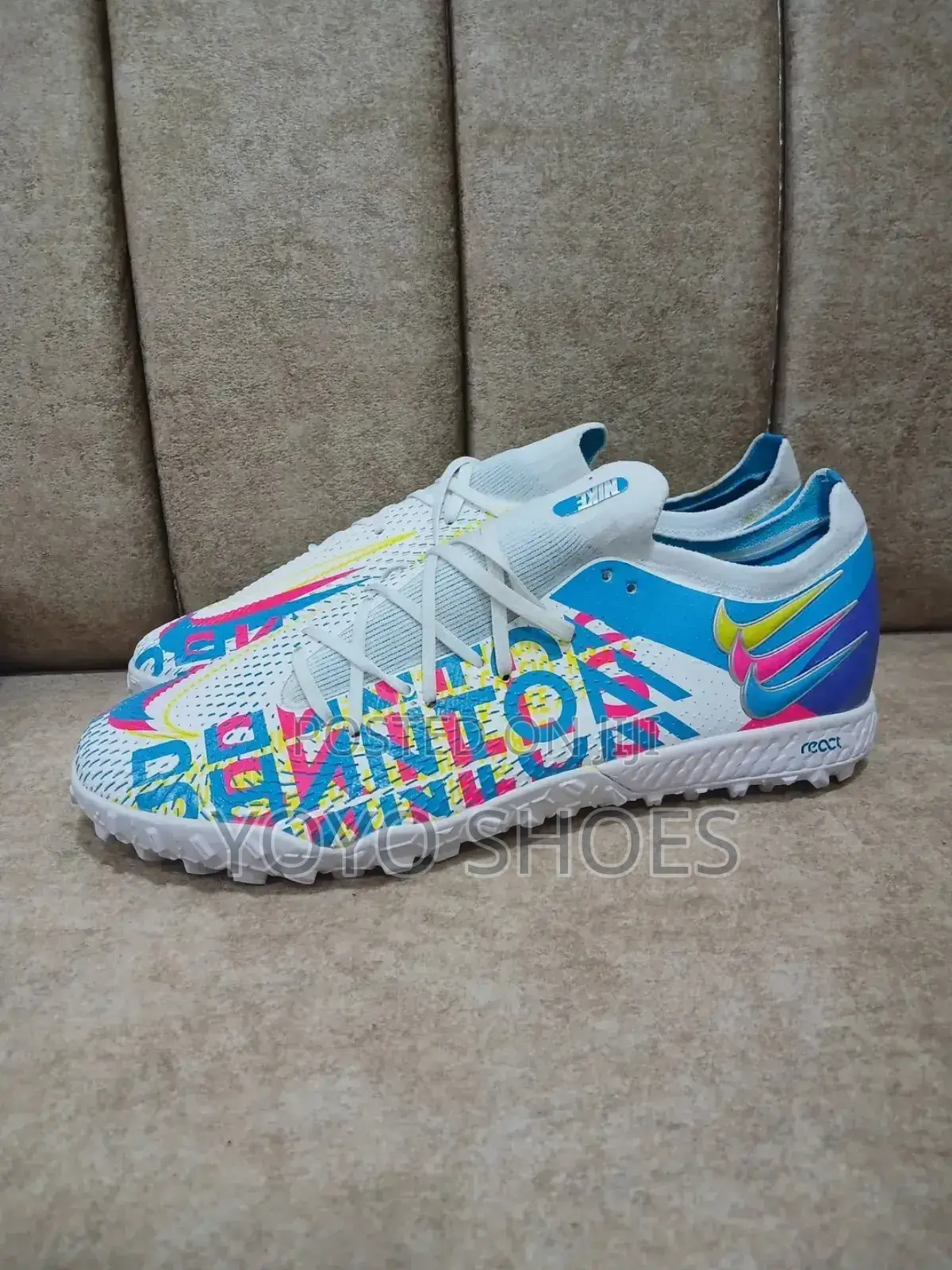 Nike Phantom Gt Elite Df 3d Blue/Pink Inspired Graphics Soccer Cleats