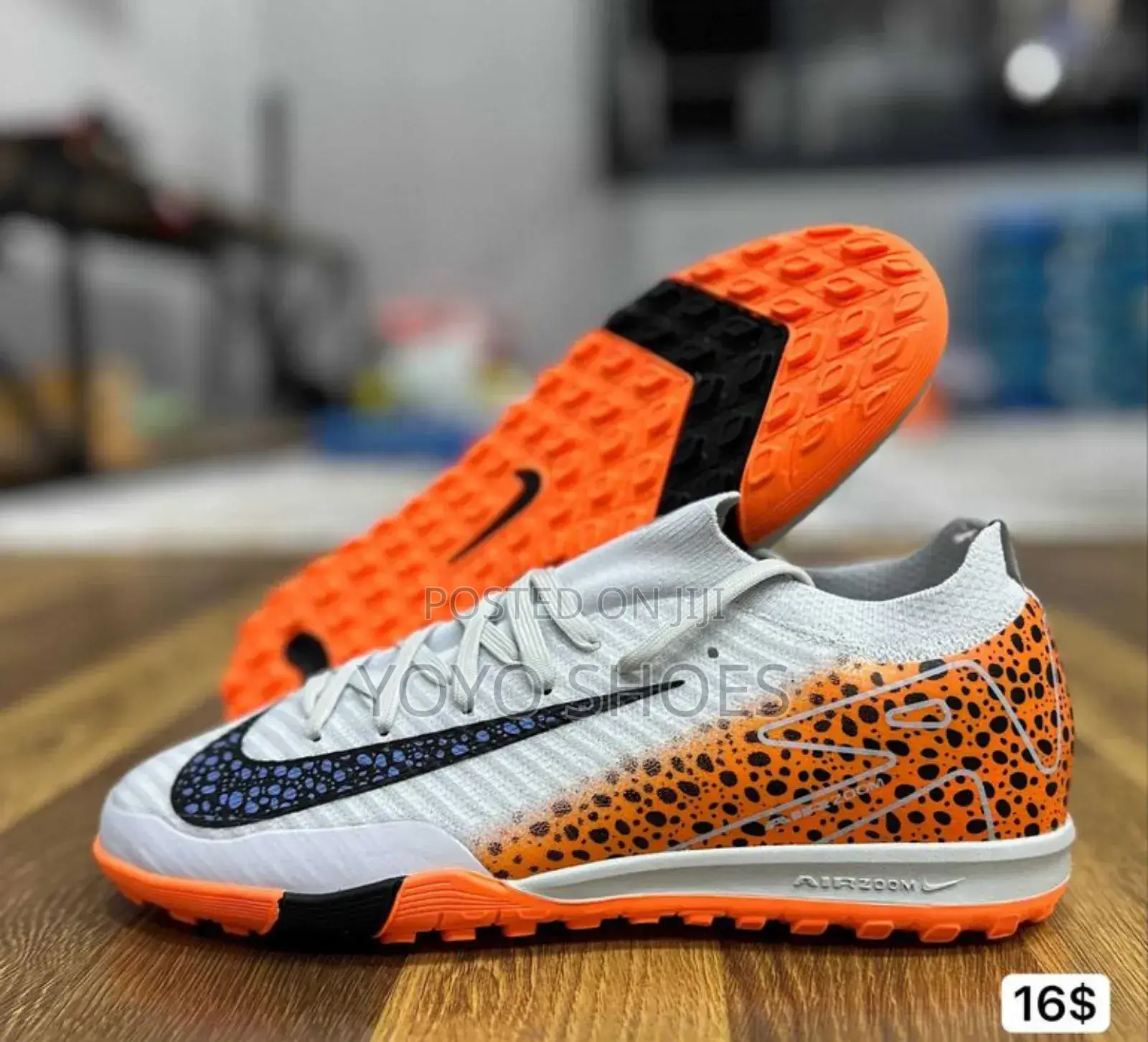 Nike Air Zoom Mercurial Vaporv16 Elite Leopard Design Soccer Shoes