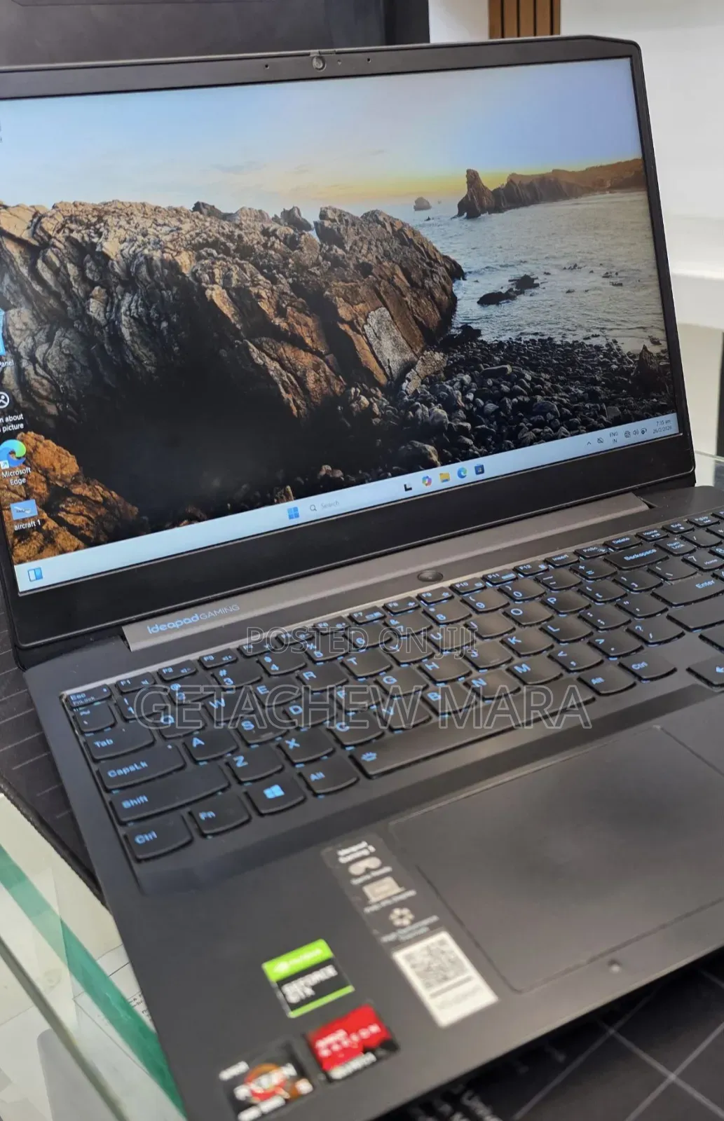 New Laptop Lenovo Ideapad 3 12GB AMD Ryzen 5 SSD 128GB