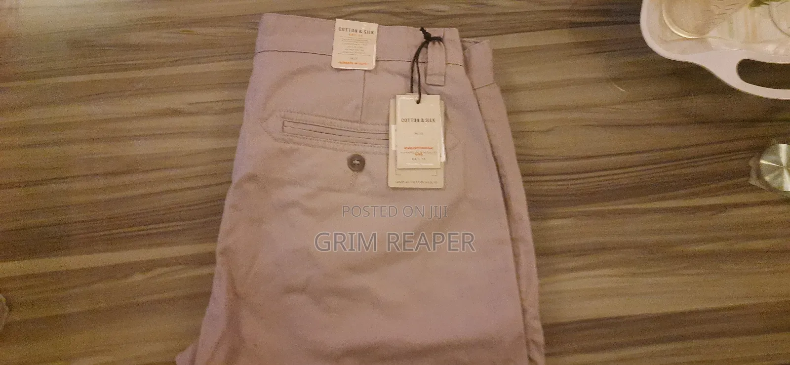 Cotton Silk Man Trousers
