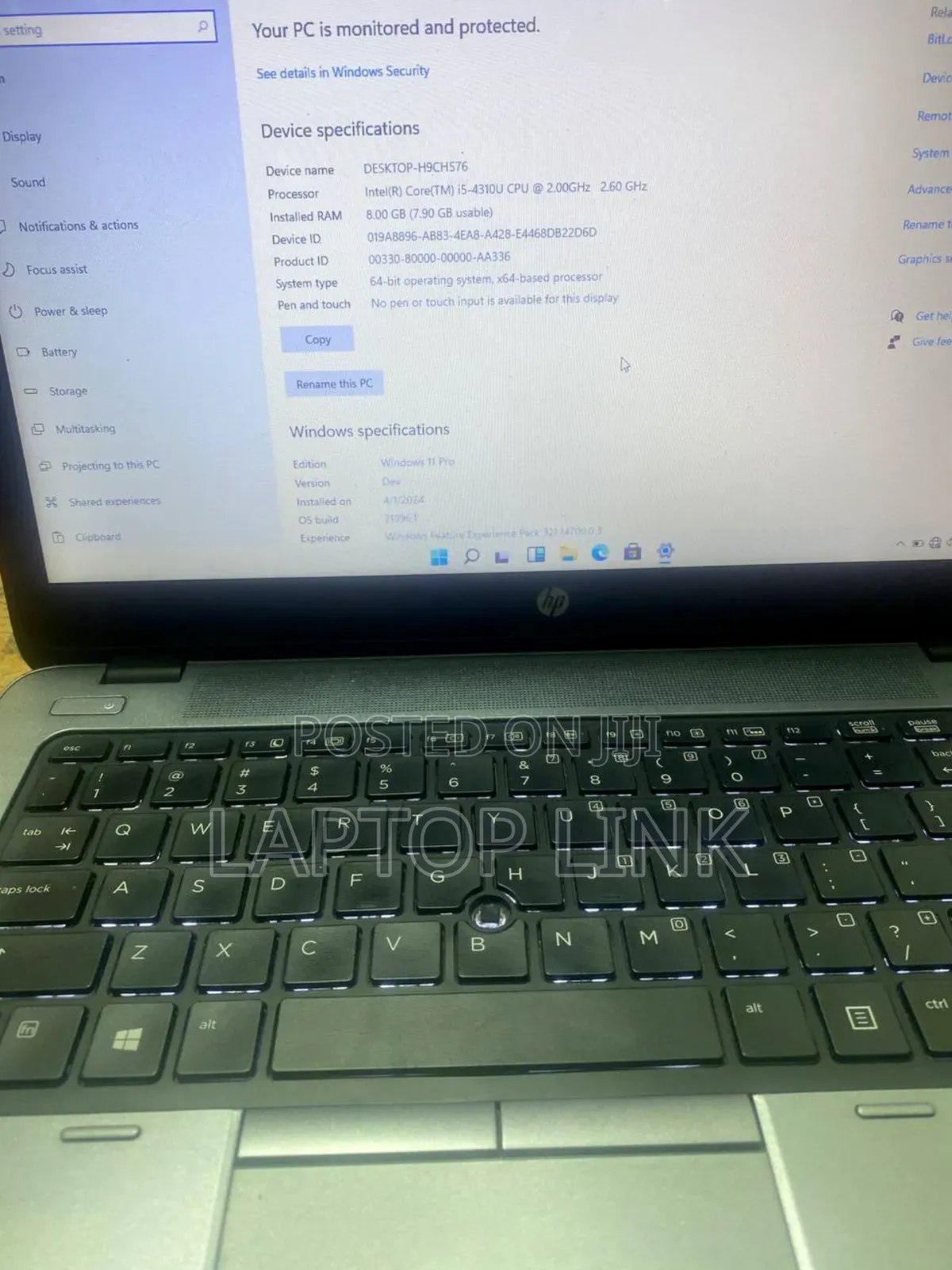 Laptop HP EliteBook 840 G5 8GB Intel Core i5 SSD 512GB
