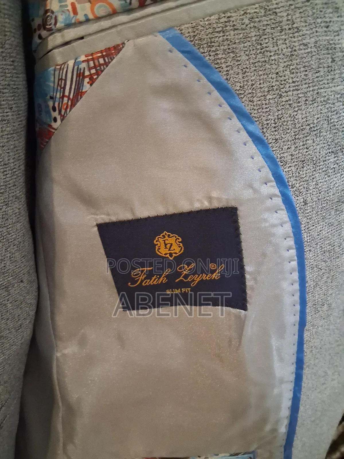 Original 3pc Fatih Zeyrek Slim Fit Tuxedo Suit For Men/ Made In Turkey