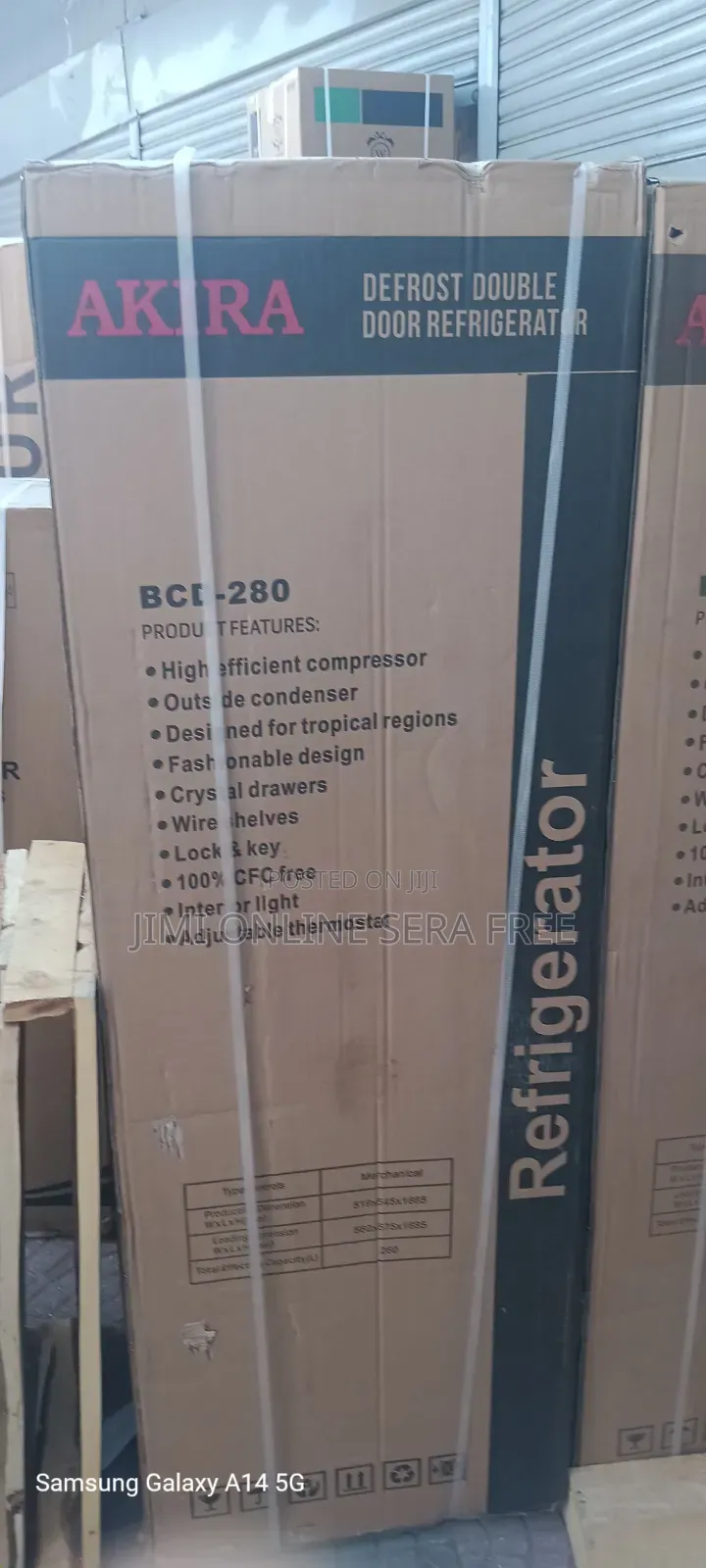 Akira Erfrigerator Model Aki 280l Brand Model