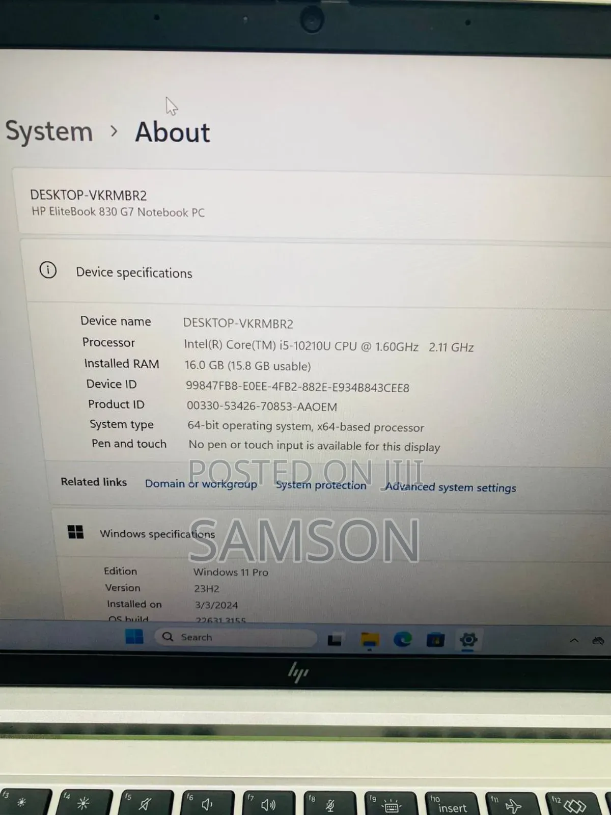 New Laptop HP EliteBook 840 G7 16GB Intel Core i5 SSD 512GB