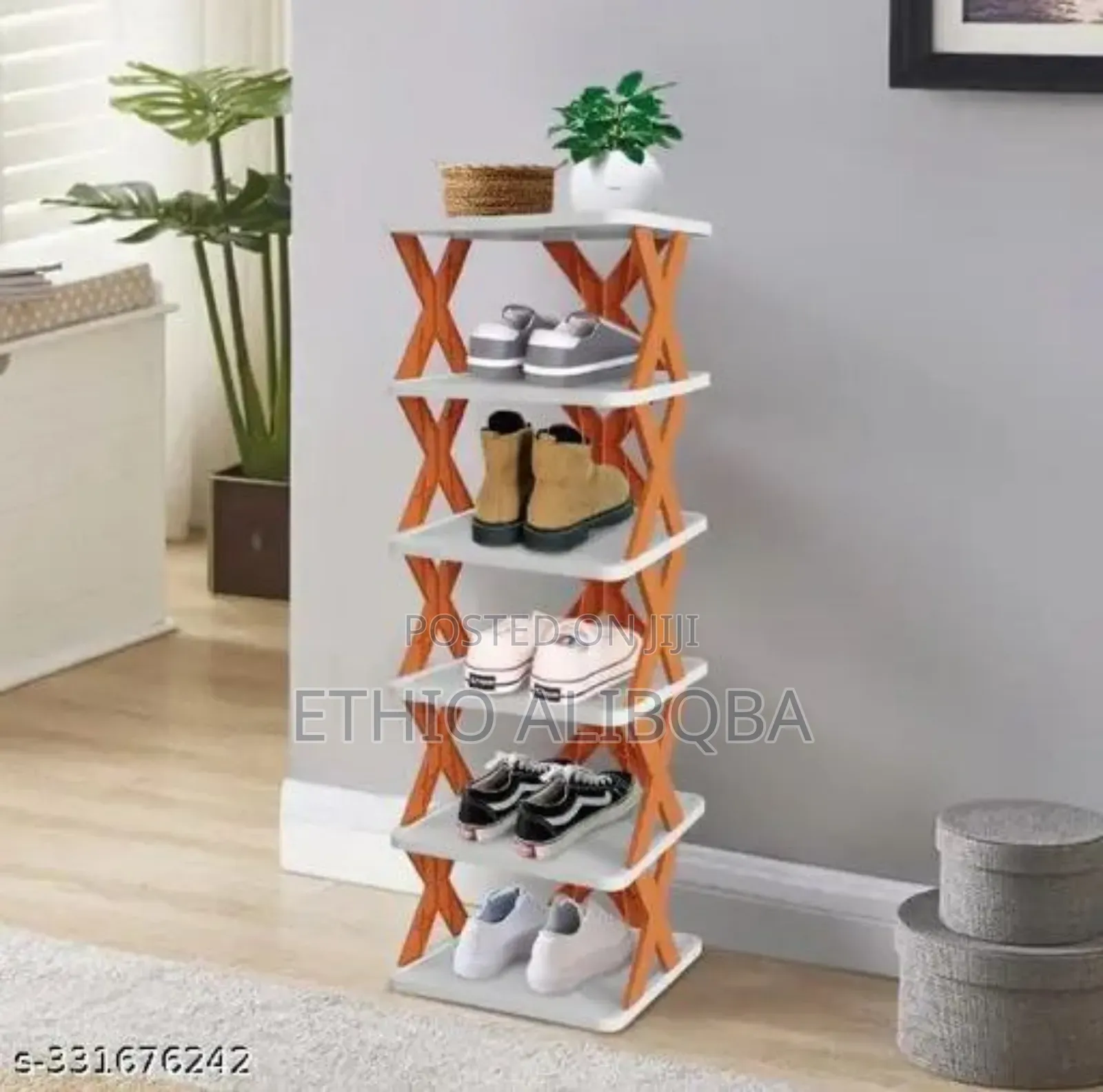 Six-layer Folding Shoes Rack(ጫማ መደርደሪያ)