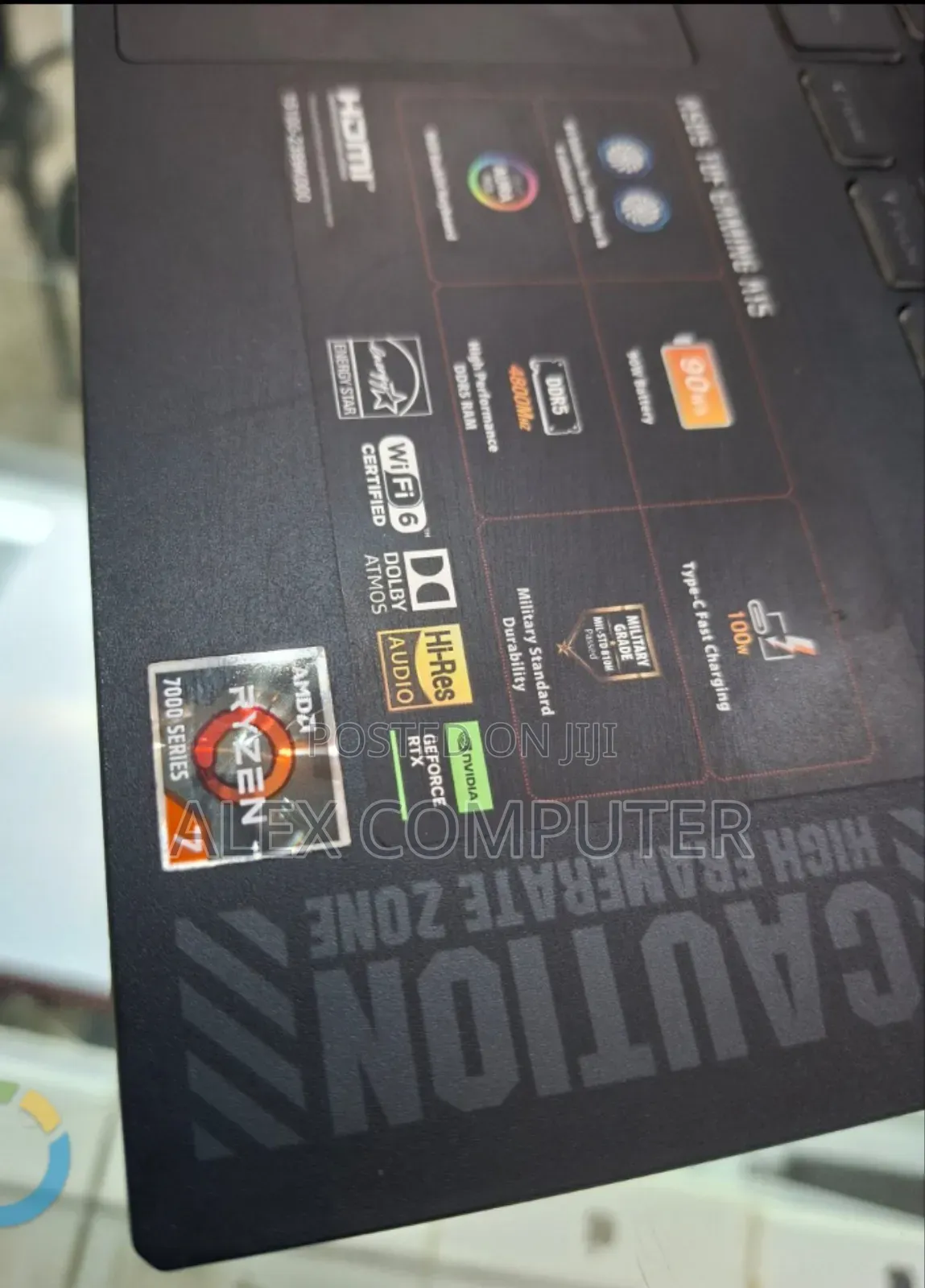 New Laptop Asus TUF Gaming A15 16GB AMD Ryzen 7 SSD 1T