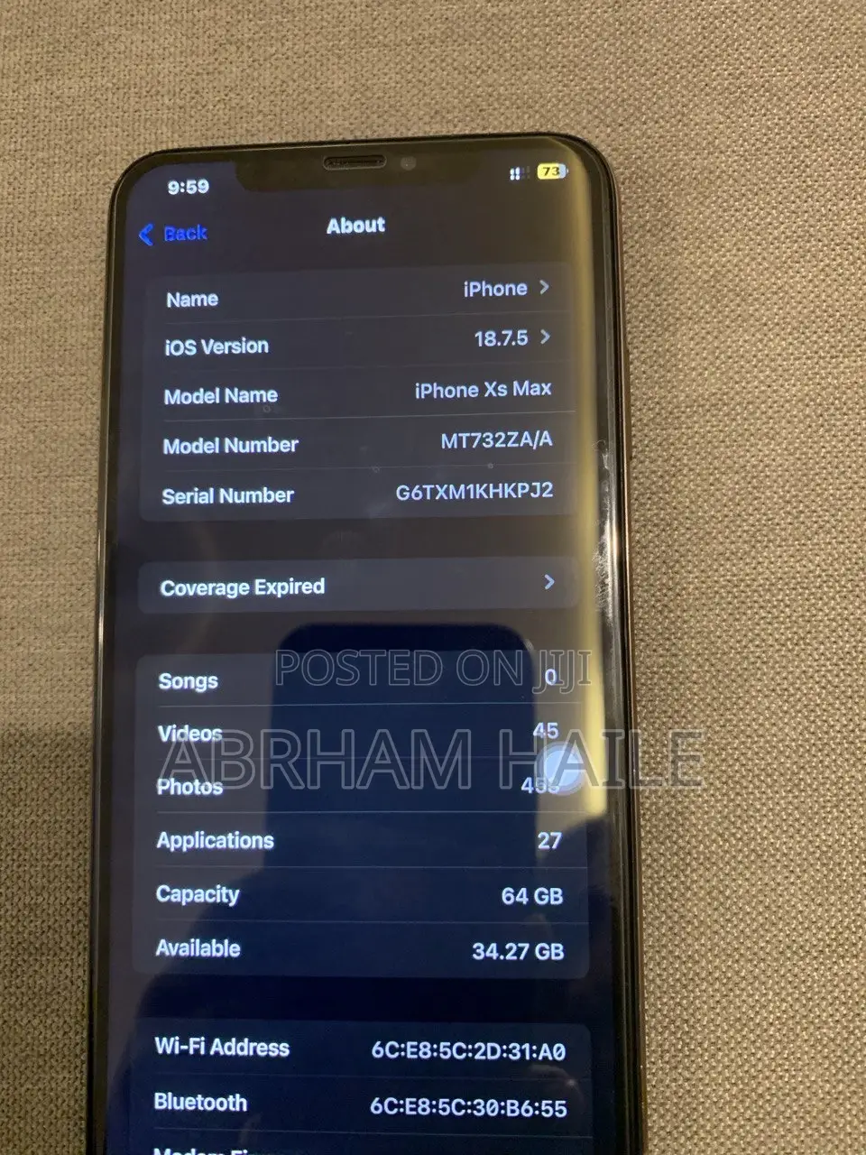 Apple iPhone XS Max 64 GB Gold