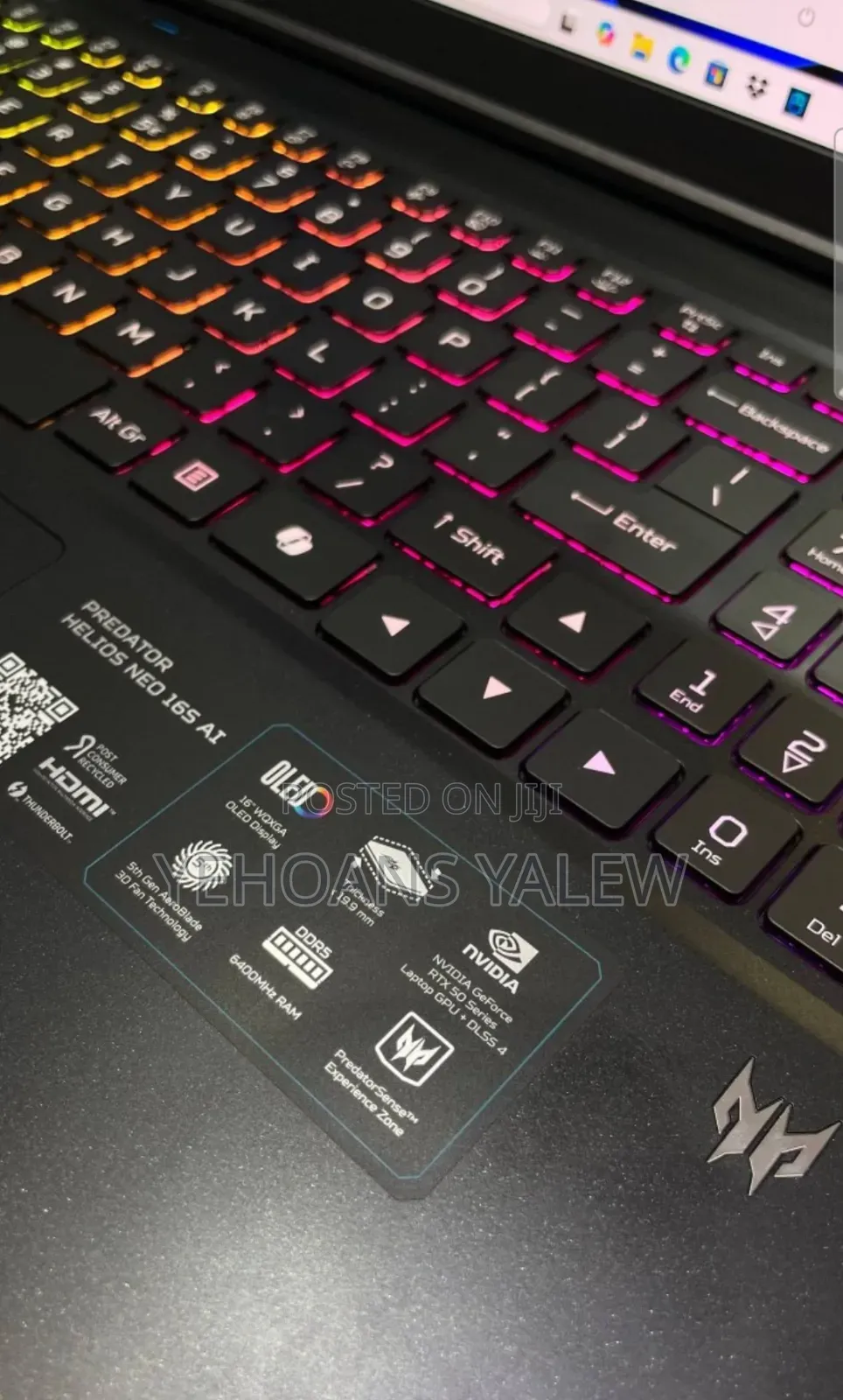 New Laptop Acer Predator Helios Neo 16 32GB Intel Core Ultra 9 SSD 1T