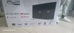 Flix Smart Tv 43 Inch Andraid Doubel Gelass Bord New 2025 Model