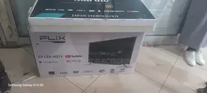 Flix Smart Tv 43 Inch Andraid Doubel Gelass Bord New 2025 Model
