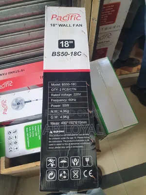 Brand New Pacific 18-inch Stand Floor Fan (Model Fs-50-18a)