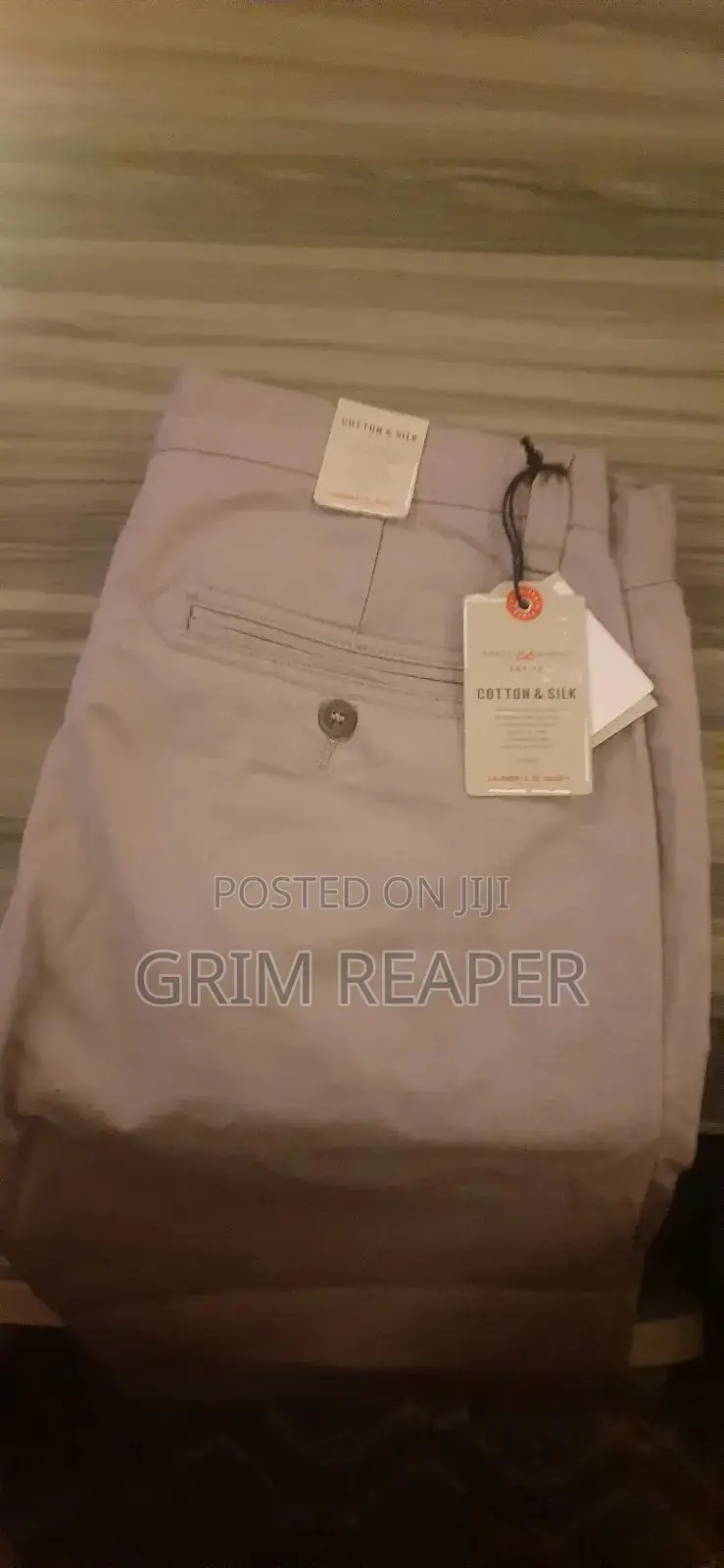 Cotton Silk Man Trousers