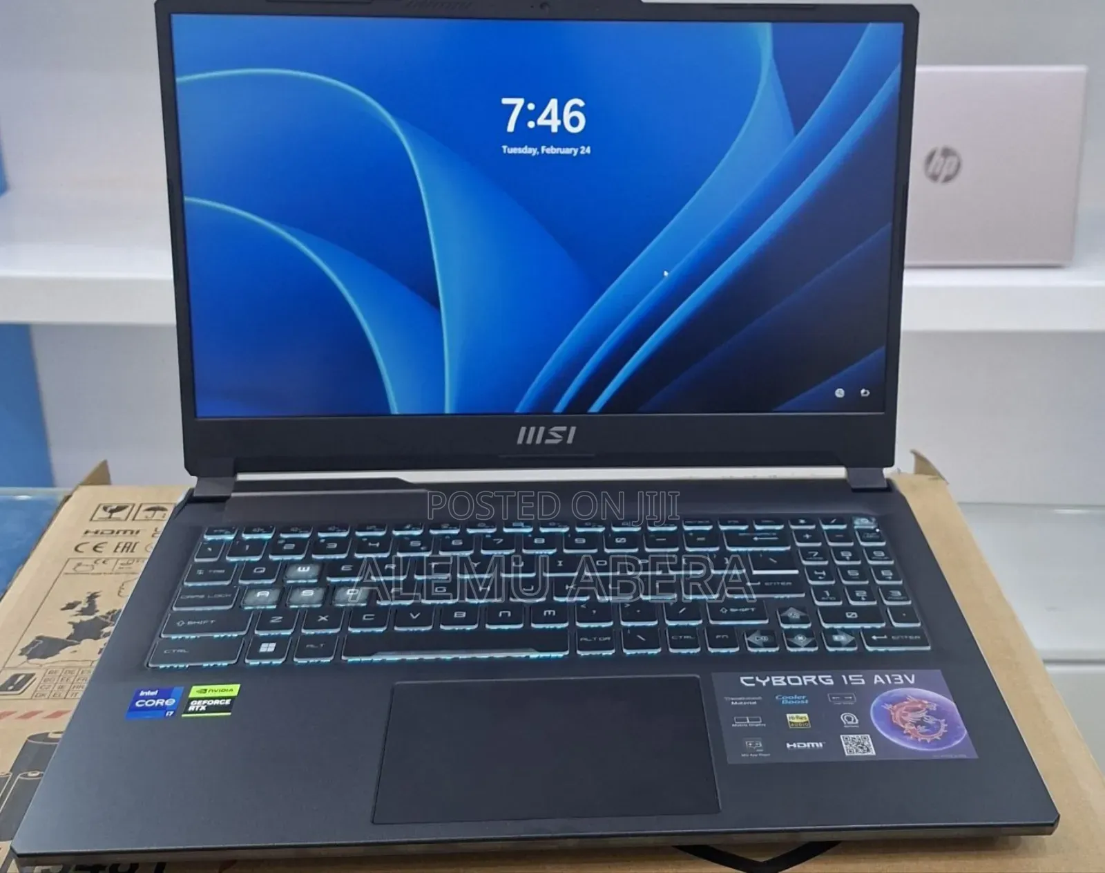 New Laptop MSI Cyborg 15 16GB Intel Core i7 SSD 1T