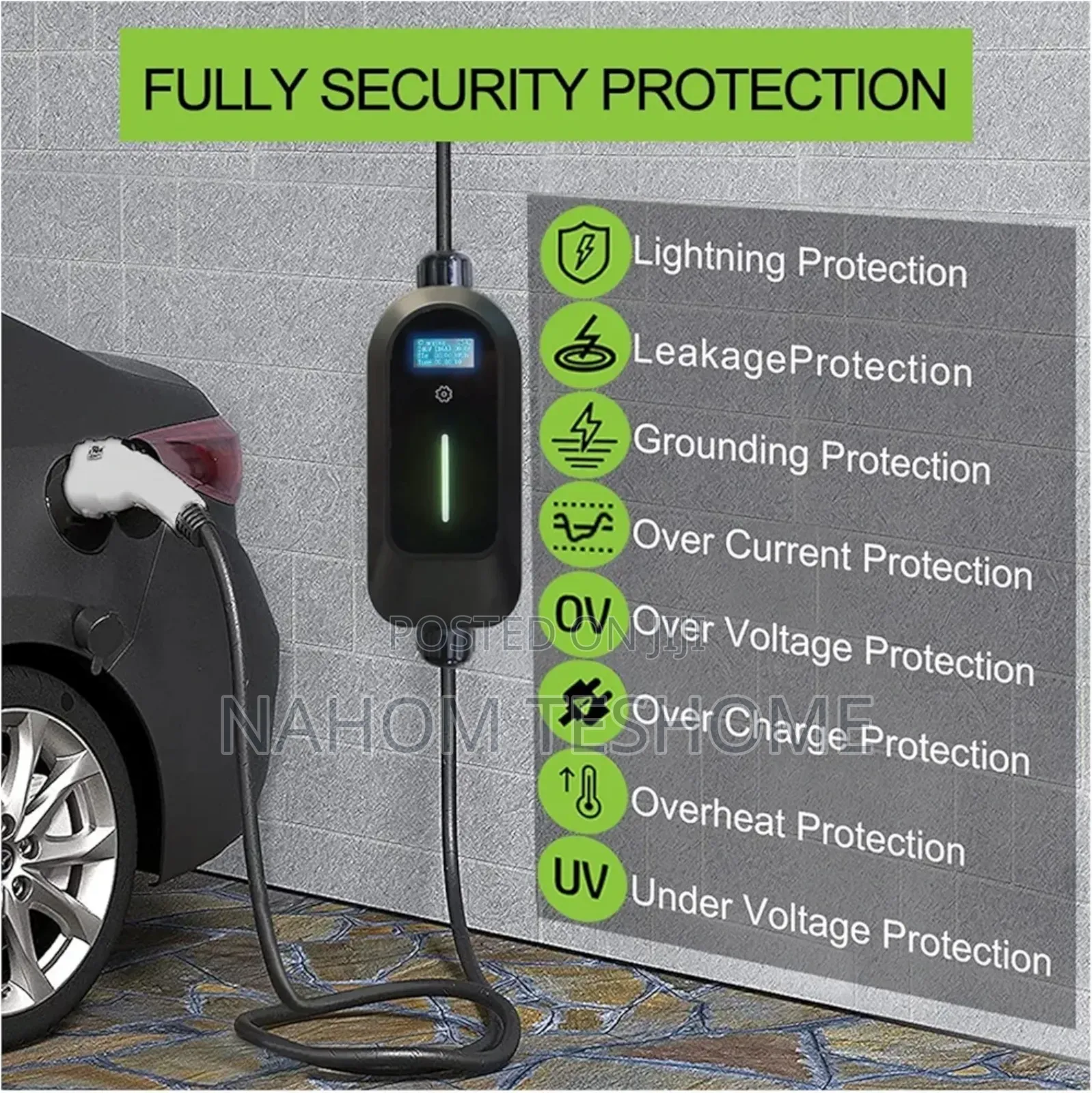 Electric Car Charger 32 Amp 1 Phase GBT Plug Home Charger 5m Cable