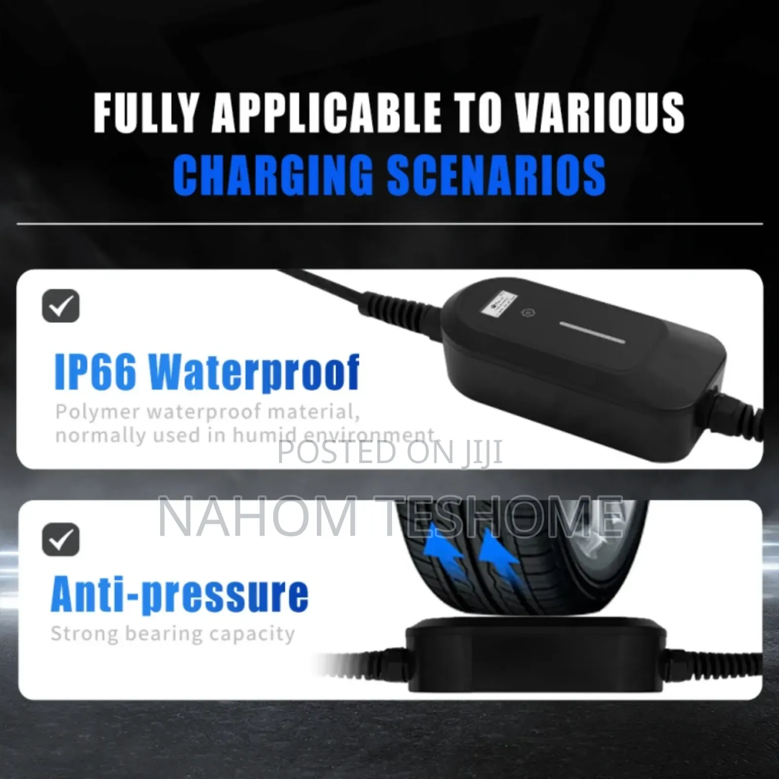 Electric Car Charger 32 Amp 1 Phase GBT Plug Home Charger 5m Cable