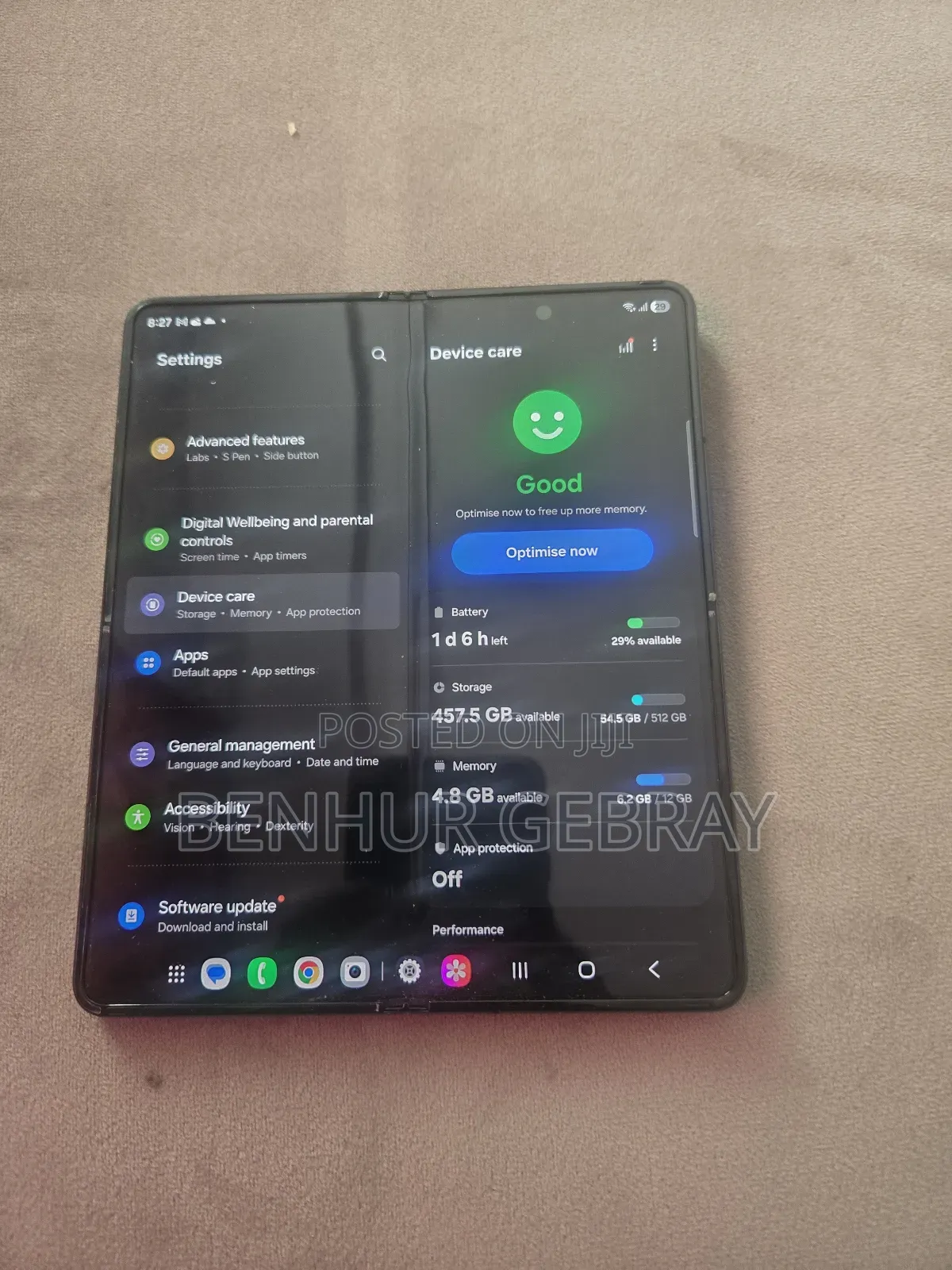 New Samsung Galaxy Z Fold4 512 GB Black