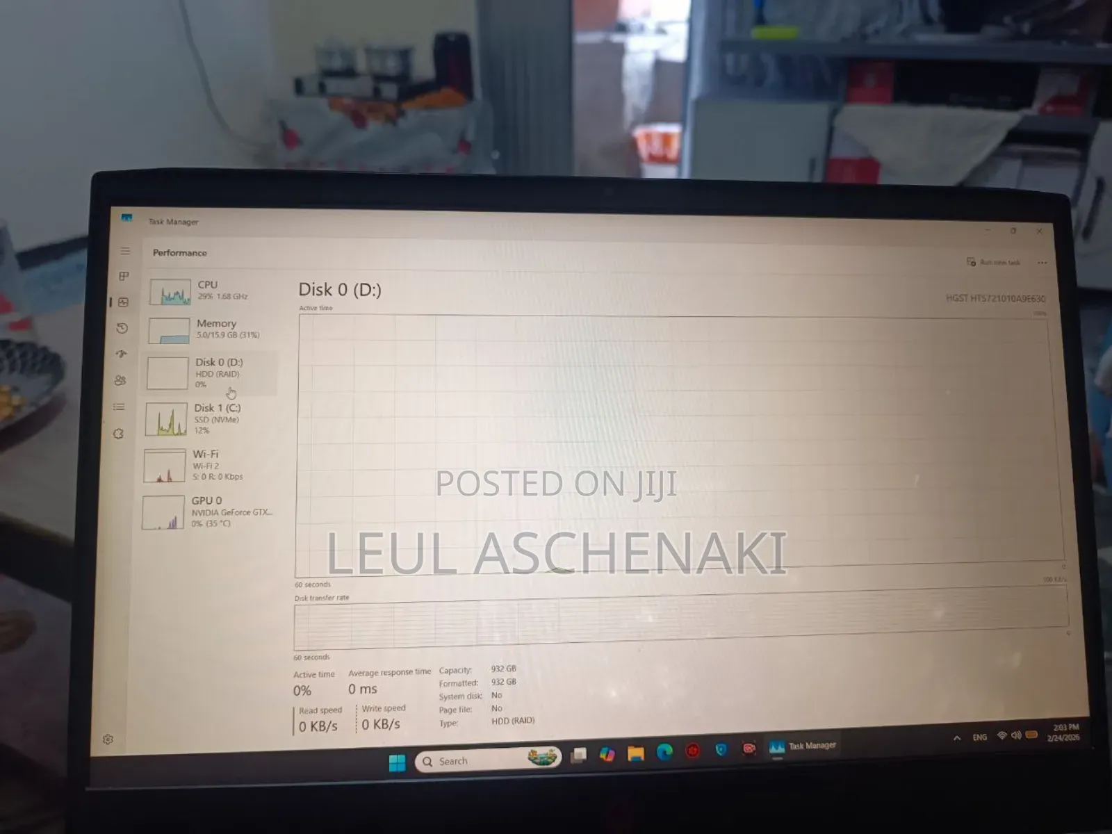 Laptop HP Omen 15 16GB Intel Core i7 HDD+SSD 1T