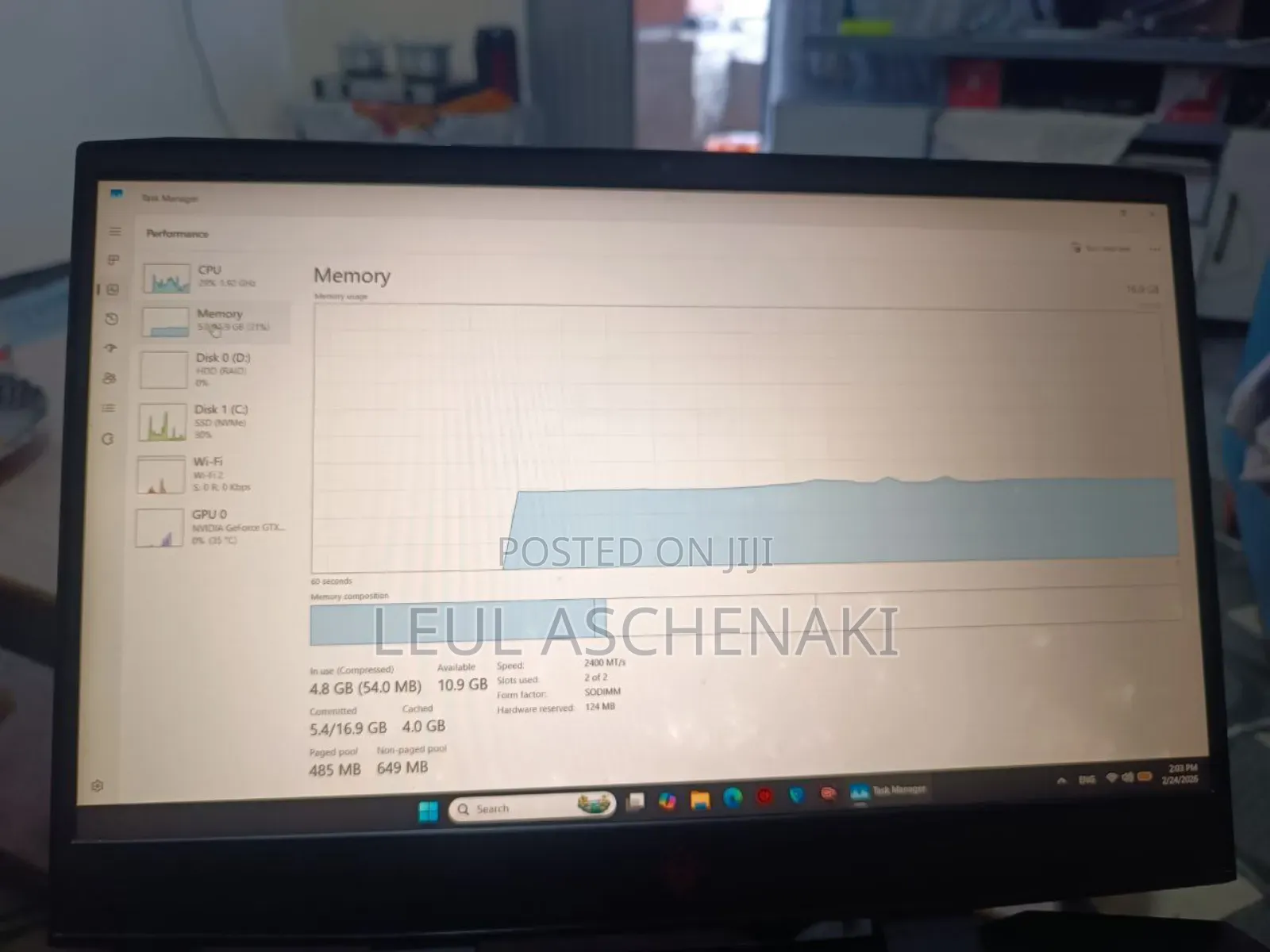 Laptop HP Omen 15 16GB Intel Core i7 HDD+SSD 1T