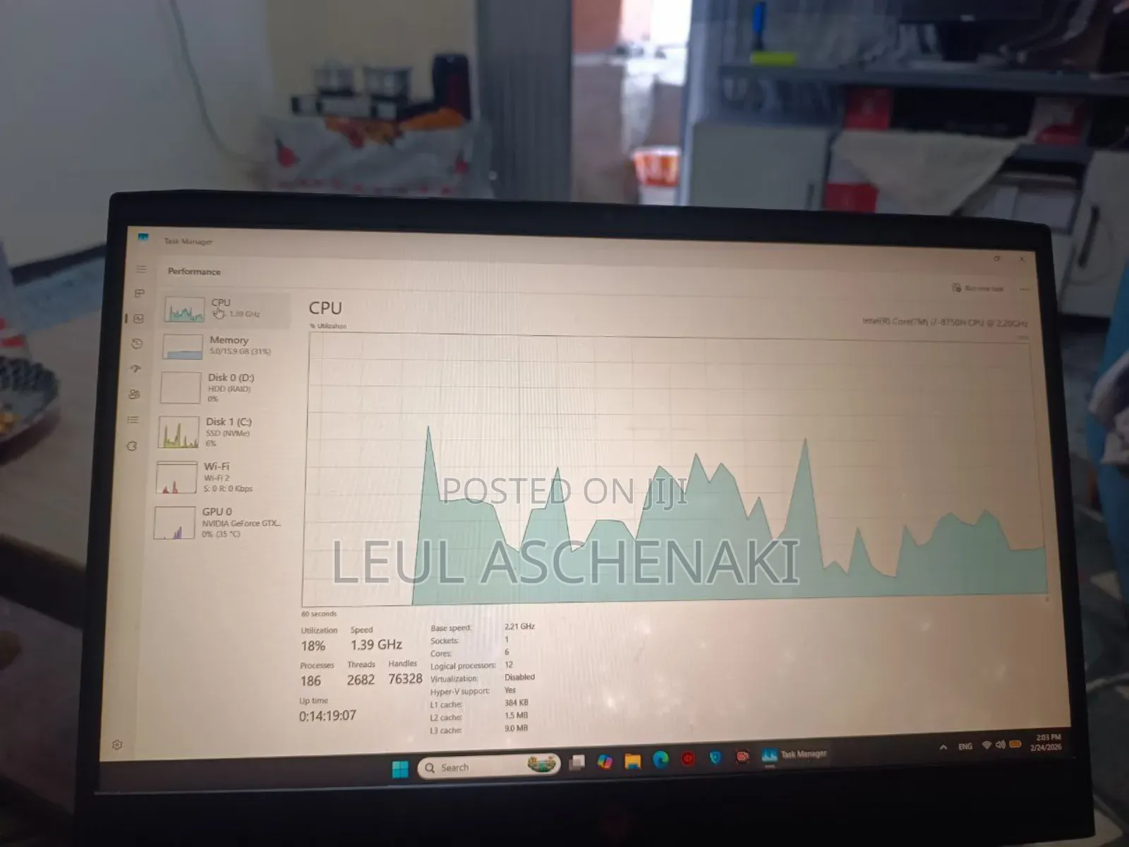 Laptop HP Omen 15 16GB Intel Core i7 HDD+SSD 1T