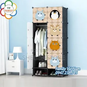 Best Looking Design Plastic And Metal Cubic Cloth Cabinet