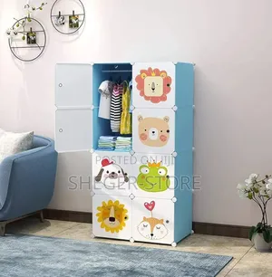 Best Looking Design Plastic And Metal Cubic Cloth Cabinet
