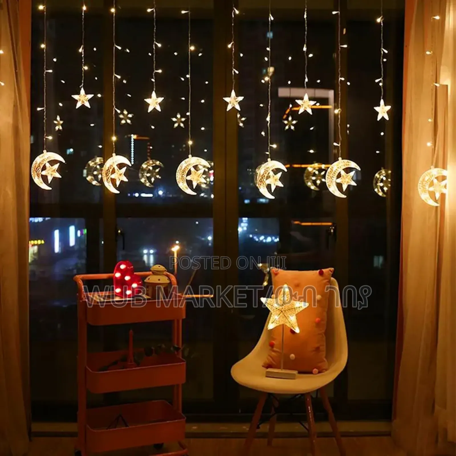Moon And Star Led Curtain Lights