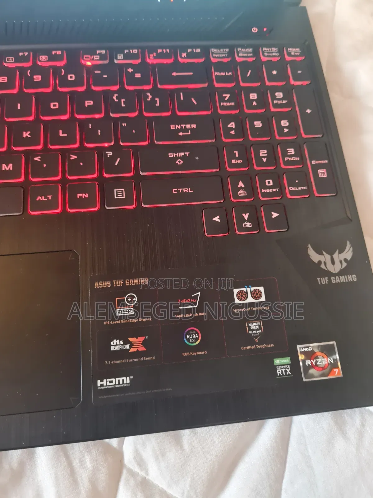 New Laptop Asus TUF Gaming FX504 16GB AMD Ryzen 7 SSD 1T