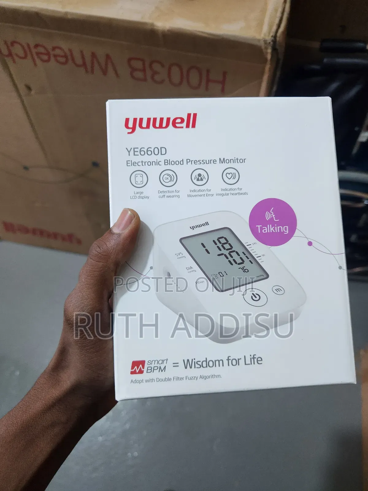Yuwell Digital Counting On Arm Blood Pressuer Monitor Bp