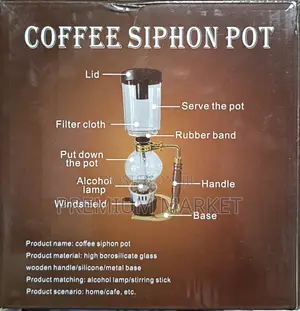 Vacuum Siphon Coffee Maker የቡና Steam ማፍያ