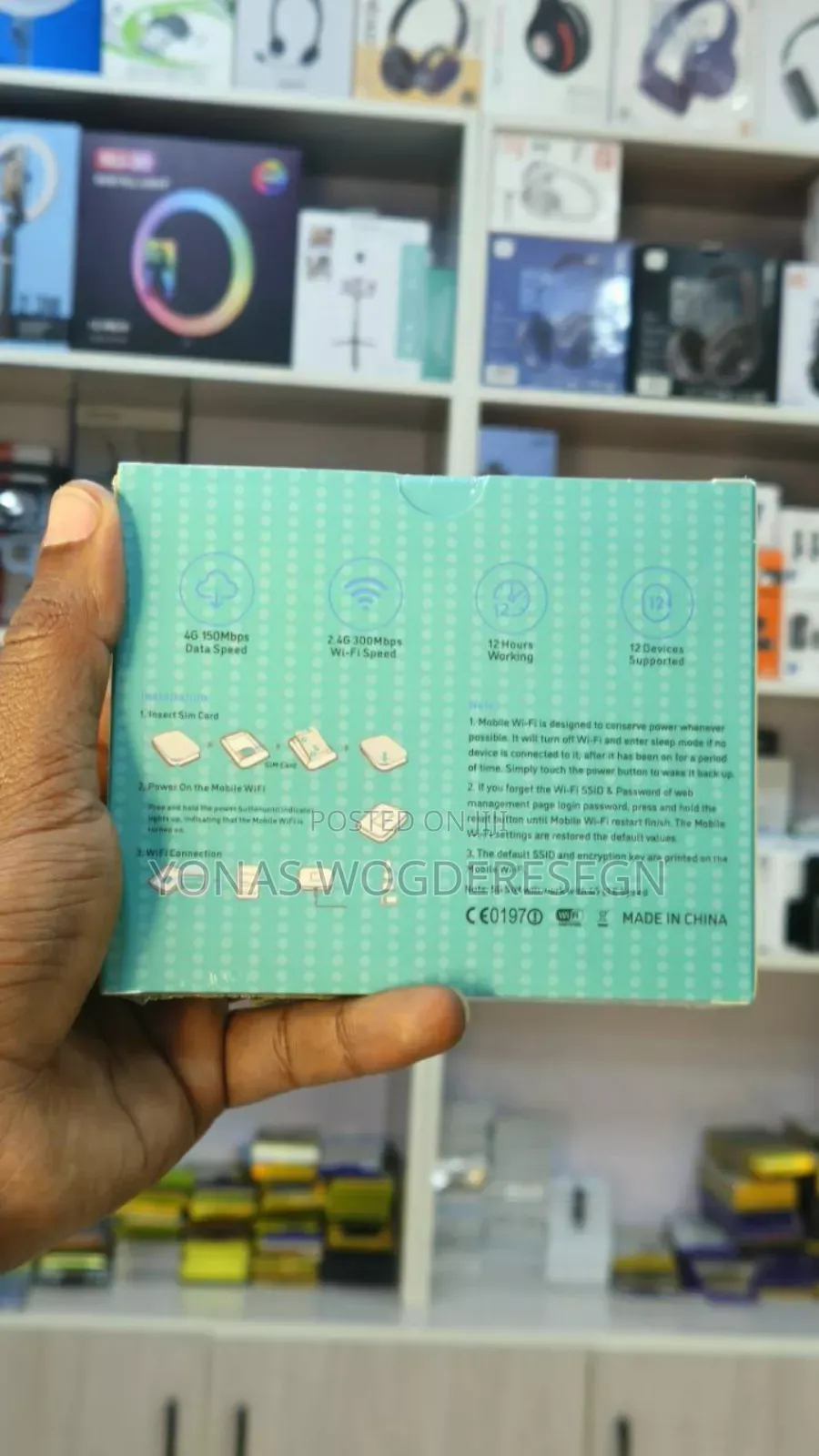 Stellar Wireless Mobile Wi-Fi Pro – 3000 Mah Portable Hotspot Device