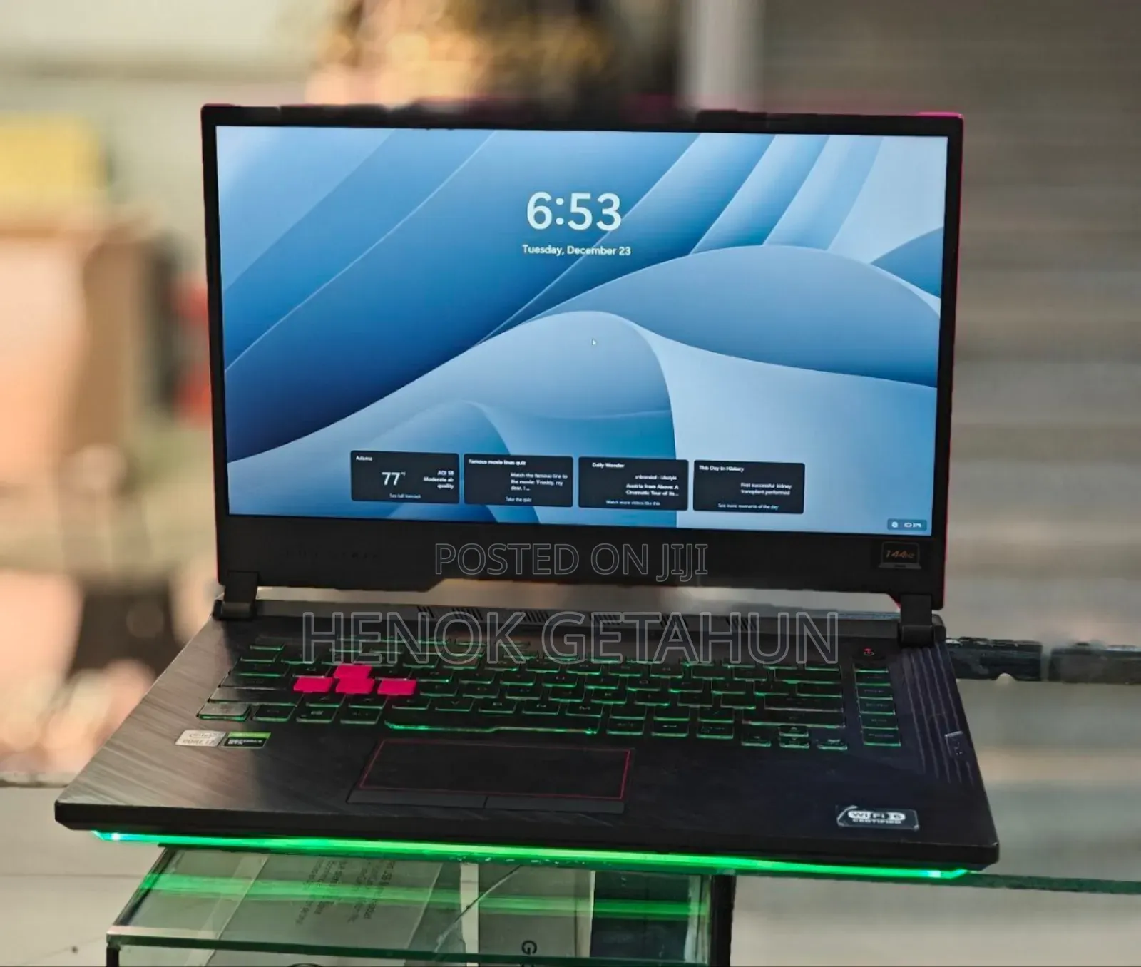 New Laptop Asus ROG Strix G15 16GB Intel Core i7 SSD 512GB