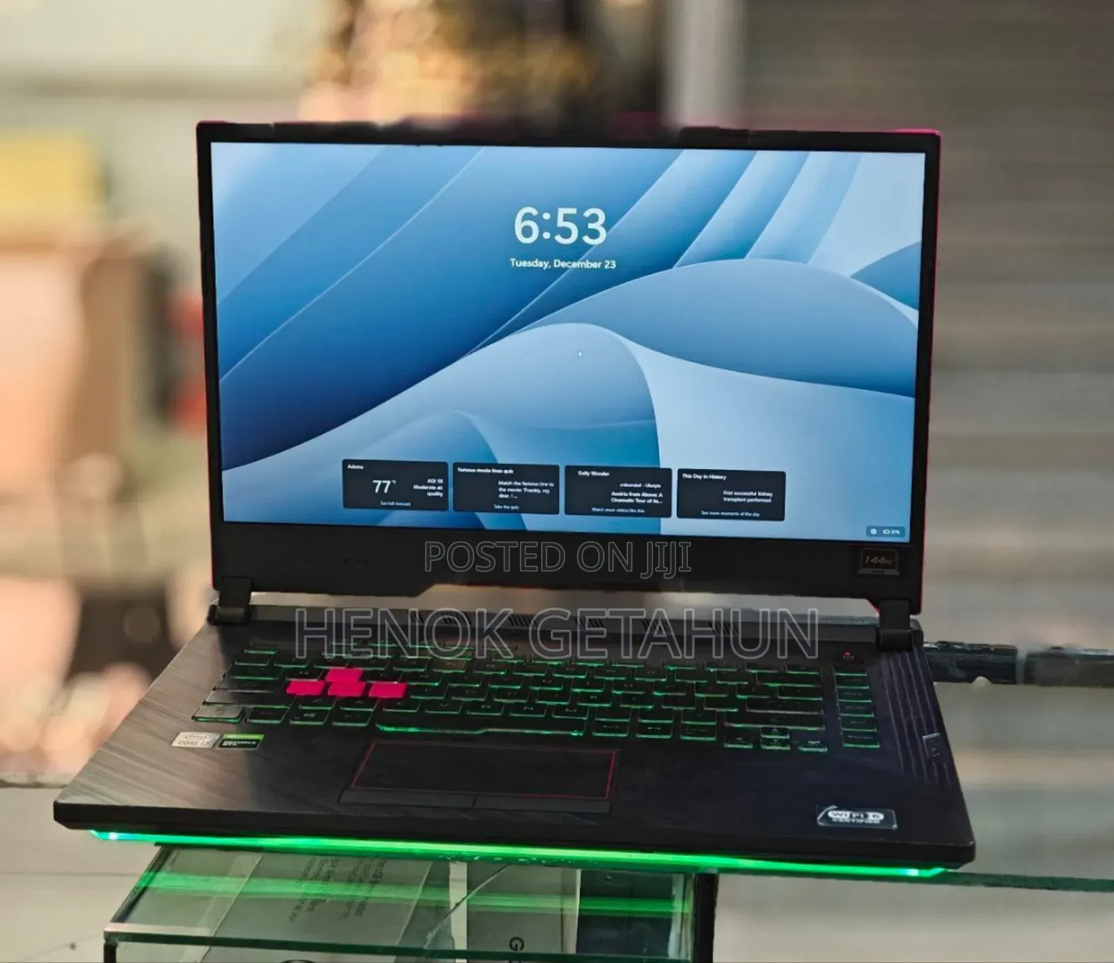 New Laptop Asus ROG Strix G15 16GB Intel Core i7 SSD 512GB