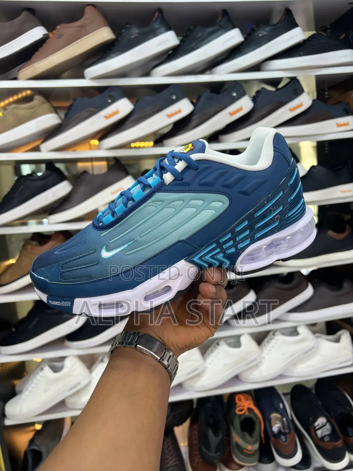 Nike Air Max Slo Blue High Master Quality Smooth Sneakers for Man's