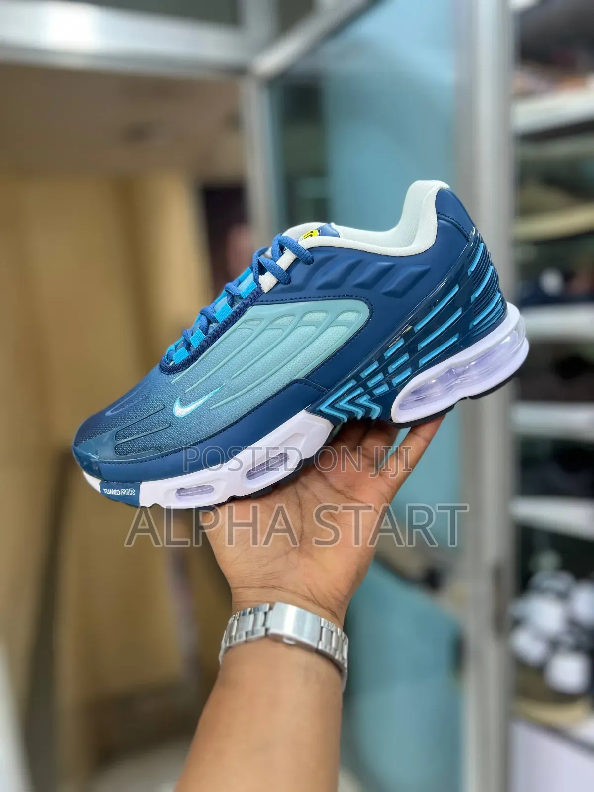 Nike Air Max Slo Blue High Master Quality Smooth Sneakers for Man's