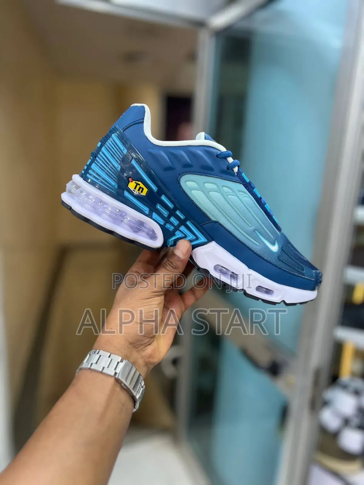 Nike Air Max Slo Blue High Master Quality Smooth Sneakers for Man's