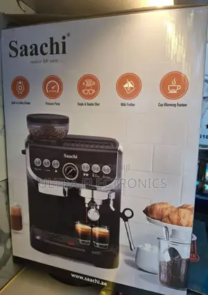Saachi 19-Bar Coffee Maker With a Built-in Grinder, Model Nl-Cof-7066c