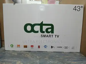 Octa 43-Inch Smart Tv Featuring a Frameless Android Operating System.