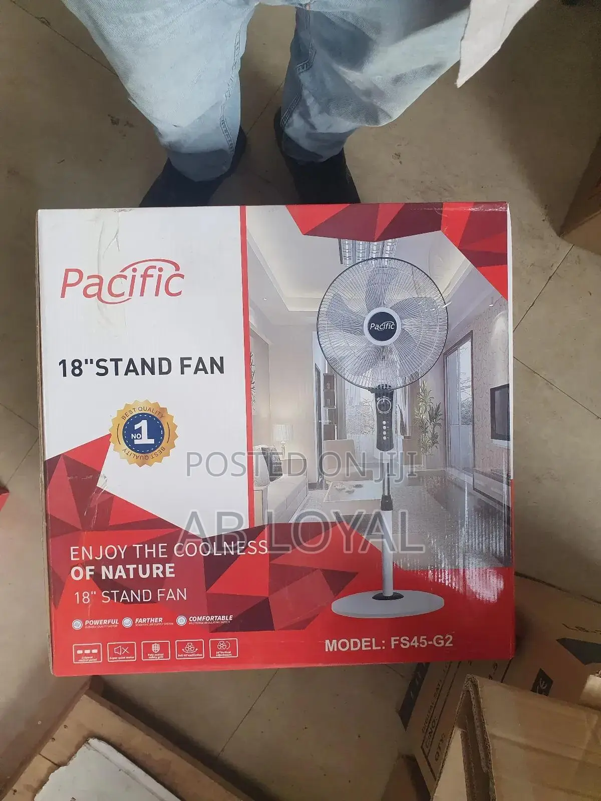 Brand New Pacific 18" Wall Fan (Model Bs45-G2).