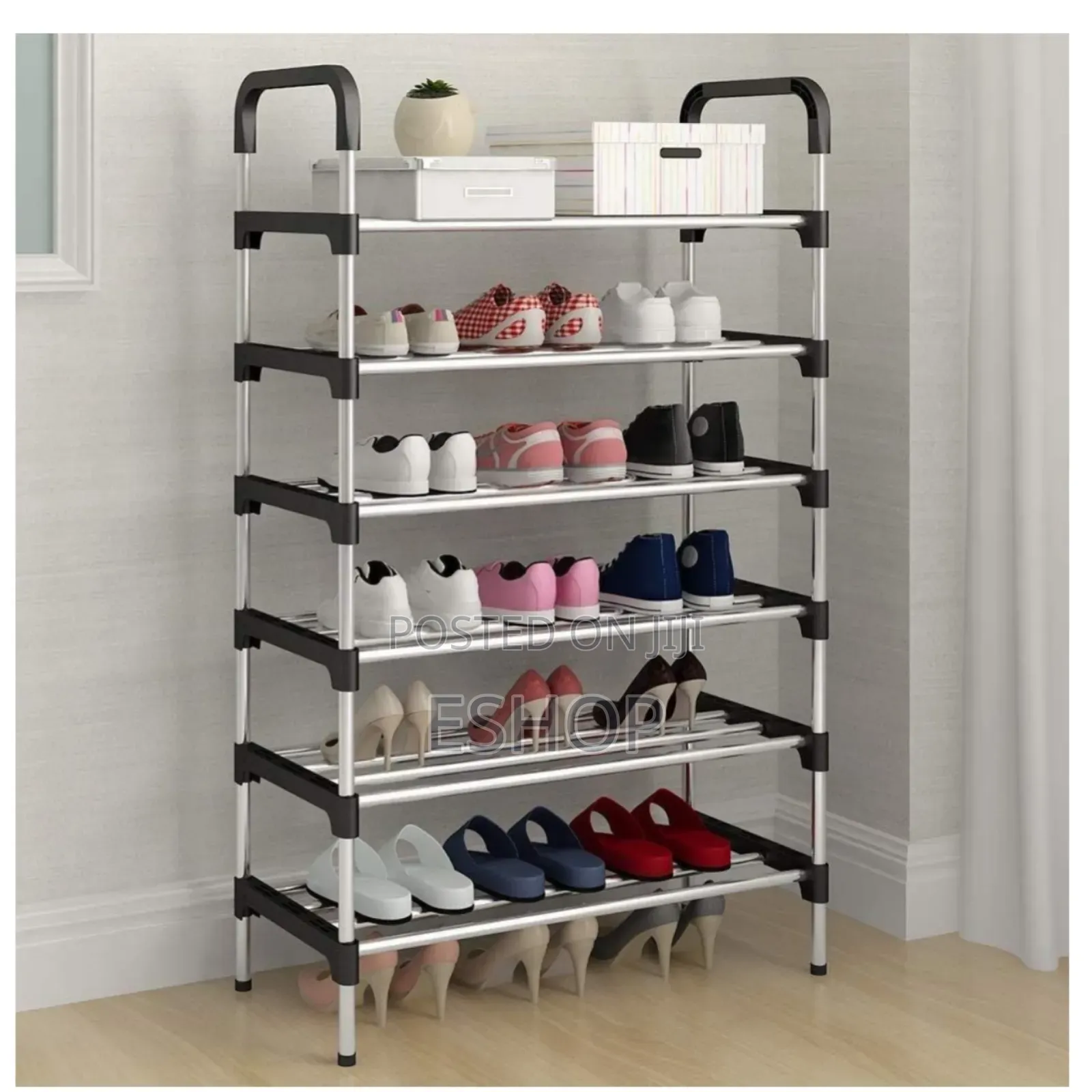 **Heavy-duty Stainless Steel Shoe Rack – Long-lasting**