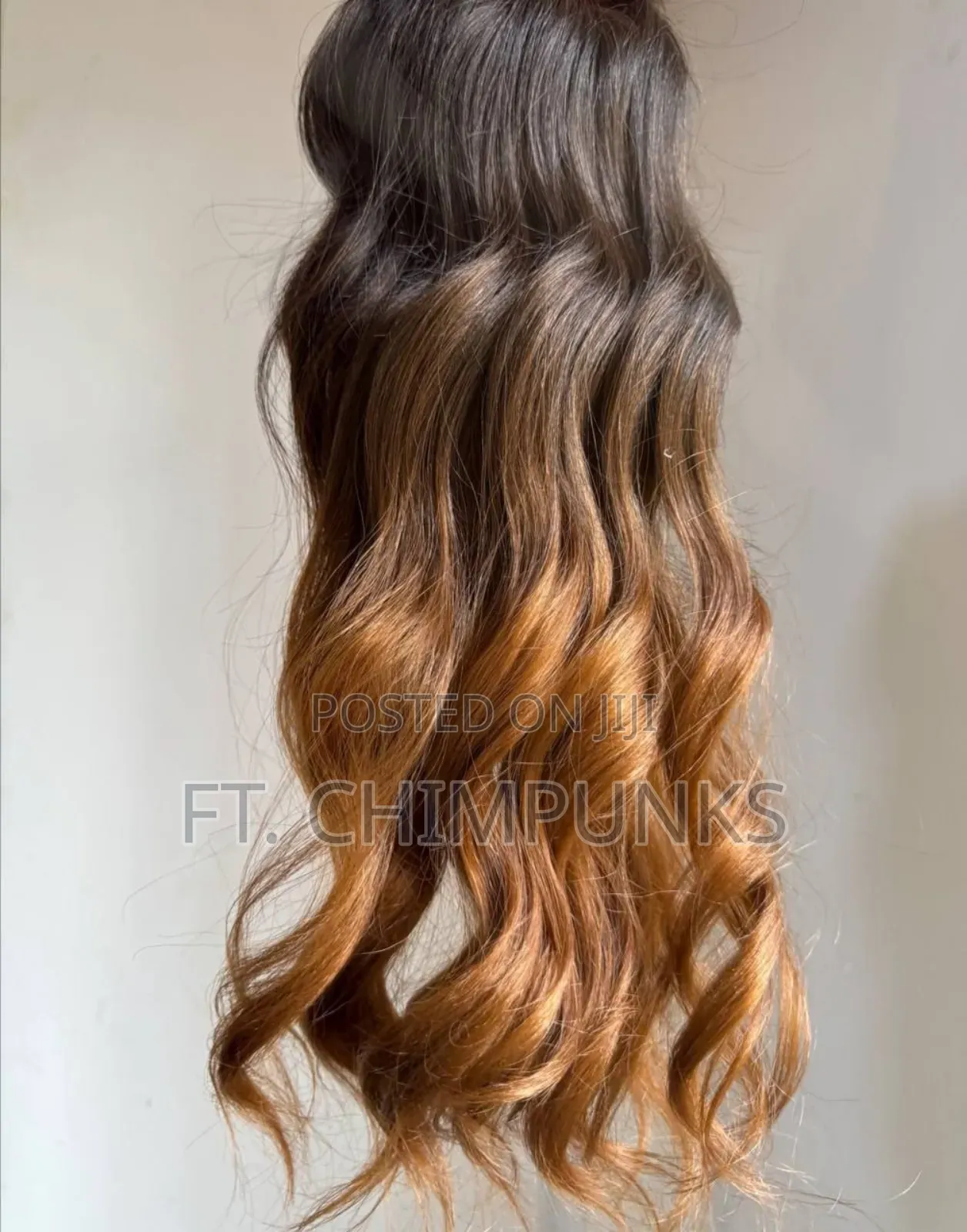 Premium Ombré Honey Blonde Wavy Like Human Extensions 3 Bundle