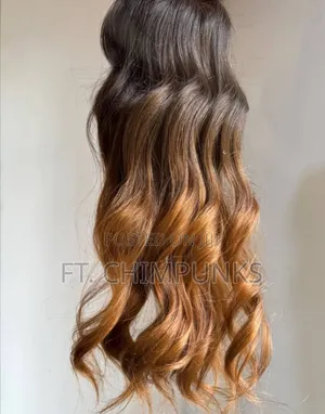 Premium Ombré Honey Blonde Wavy Like Human Extensions 3 Bundle