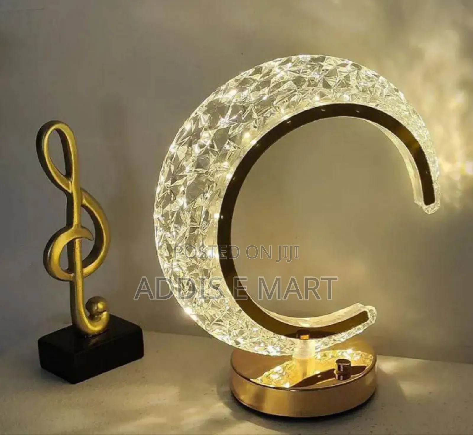 Usb Charging Led Crystal Table Lamp
