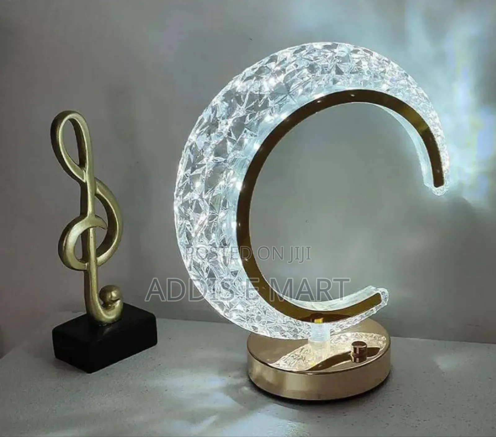 Usb Charging Led Crystal Table Lamp