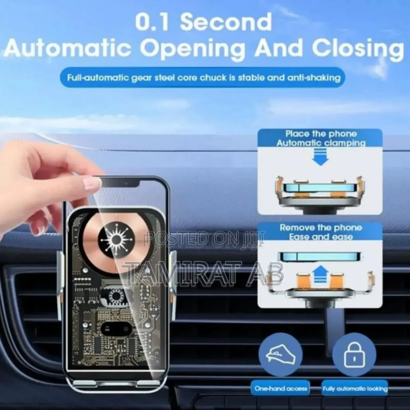Fj26 15w Wireless Charging Car Phone Holder