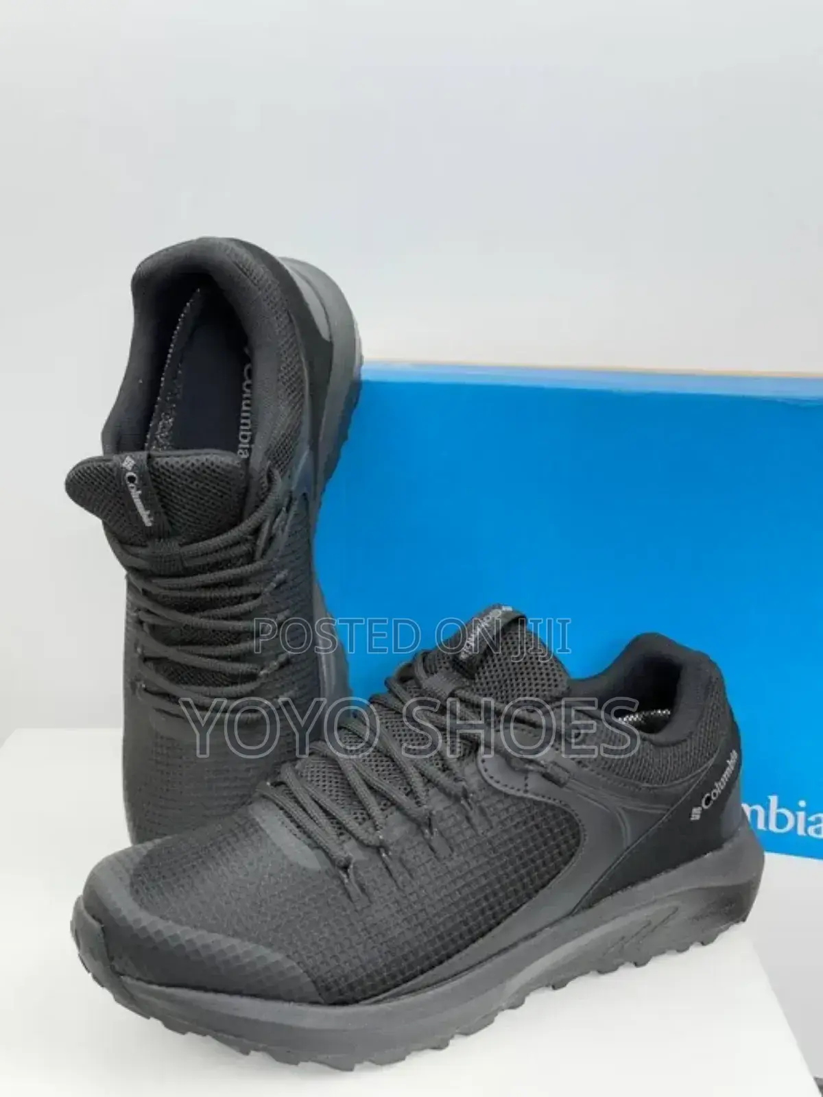 Columbia Trail Strom Water Proof Hiking Triple Black Fashion Sneaker