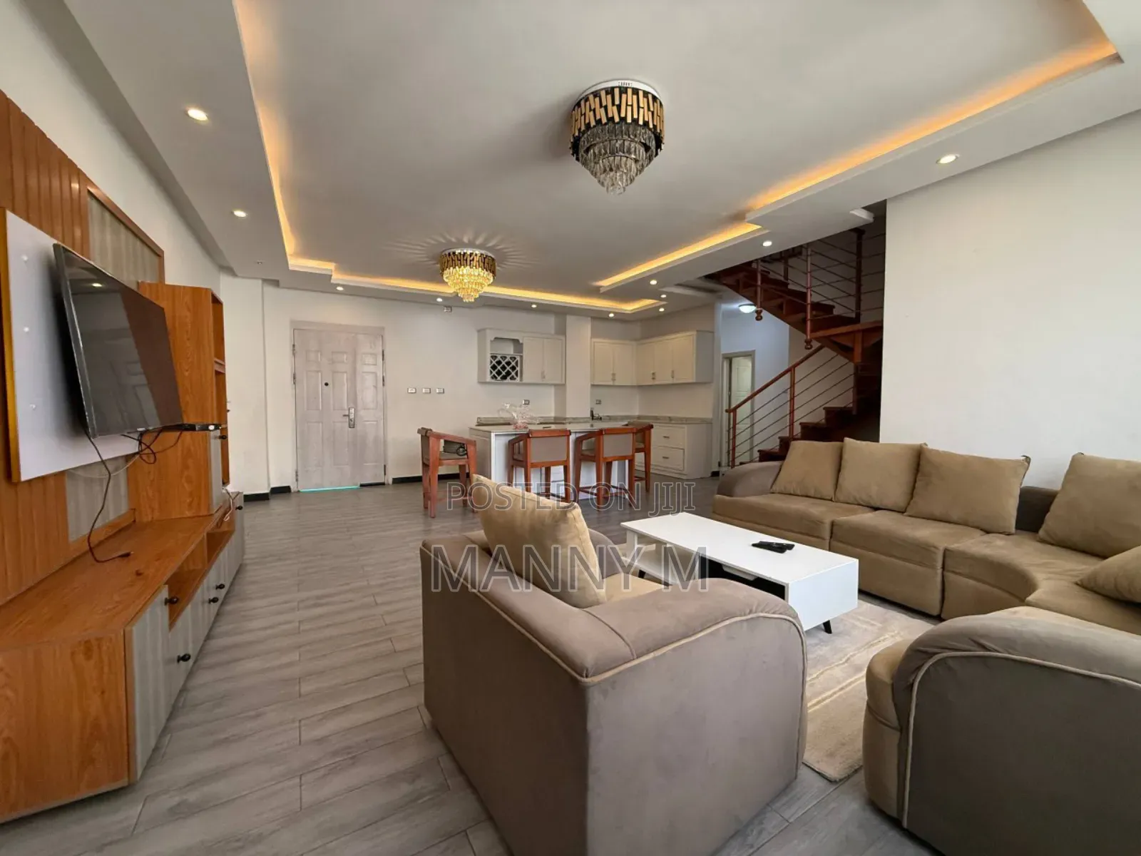 Furnished 4bdrm Duplex in Megenegna, Bole for rent