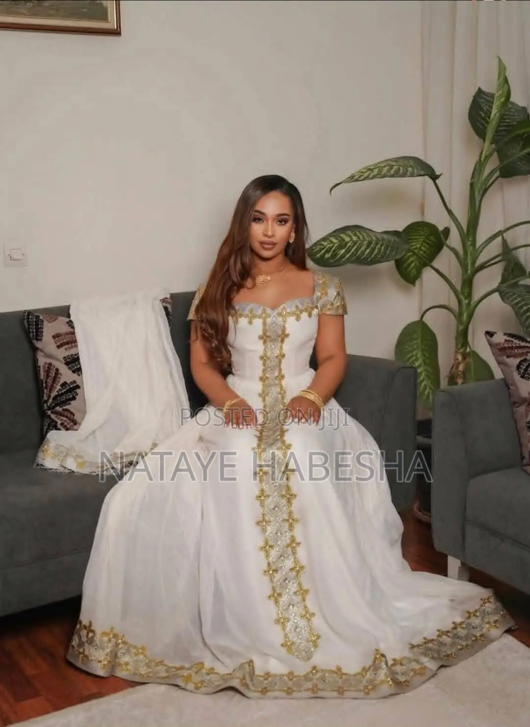 የሀበሻ ቀሚስ Habesha Kemis ሽፎን Yehabesha Libs የሐበሻ ልብስ Traditional Dress