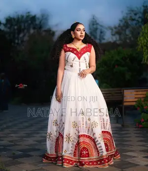 የሀበሻ ቀሚስ Habesha Kemis ሽፎን Yehabesha Libs የሐበሻ ልብስ Traditional Dress